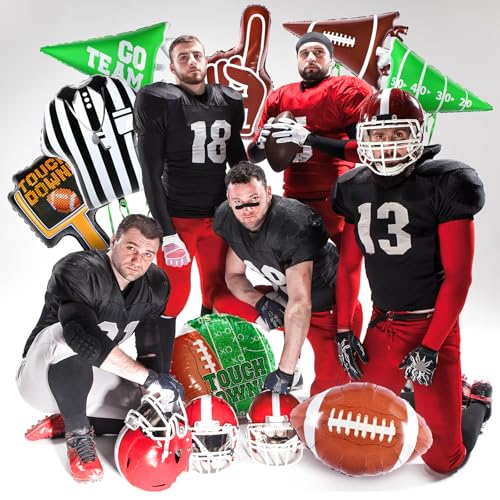Football Party Decorations Football Shaped Foil Balloons,Touchdown Balloons for Football Game Tailgate Party Decorations - Image 6