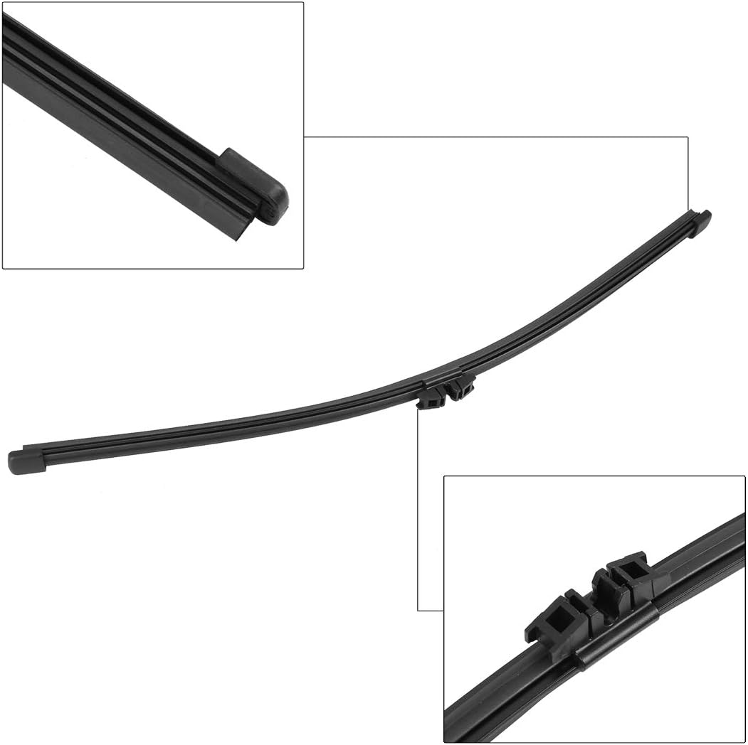 X AUTOHAUX Rear Windshield Wiper Blade Arm Set 380mm 15 Inch Fit for BMW X5 E70 2006 2007 2008 2009 2010 2011 2012 2013