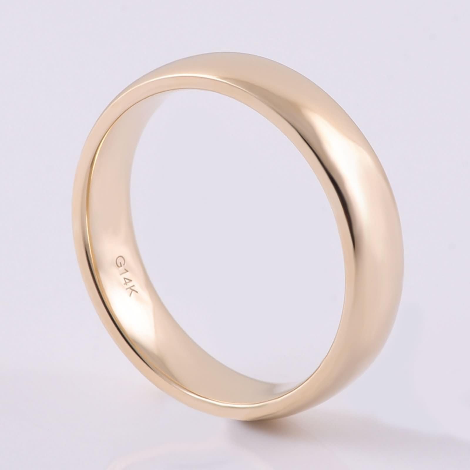 Anillo Personalizable Hombre Alianza Mujer Amarillo Oro 9 Quilates Redondo Simple Talla Hermana para Lesbiana Descuento De Diplomas Joyería