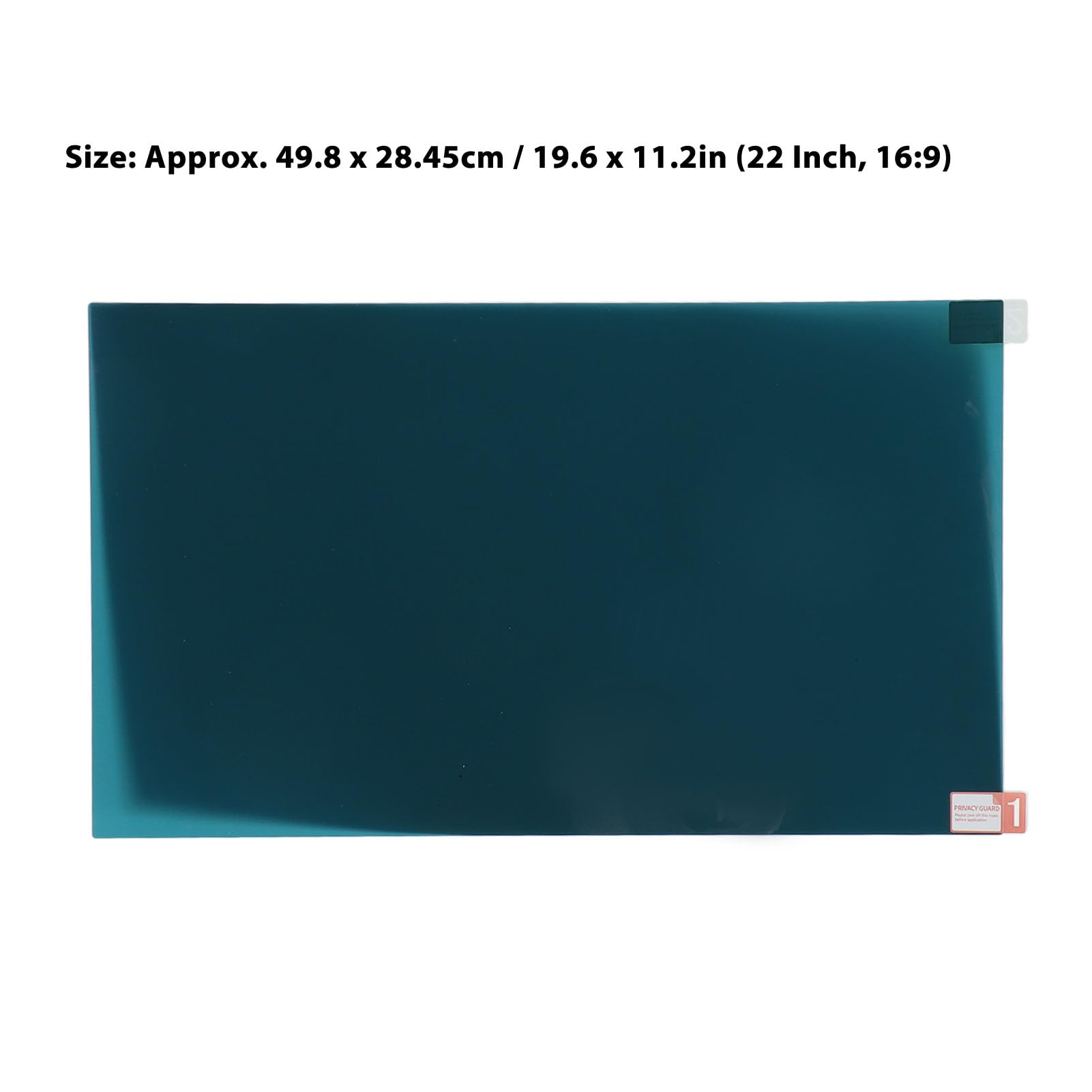 Protector de Pantalla para Portátil de 22 Pulgadas, Filtro de Privacidad Antideslumbrante para Pantalla de Ordenador, Material PET, Relación de Aspecto 16:9, para Aviones,