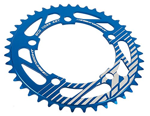 Insight 5-Bolt BMX Chainring 110mm BCD 42T Blue