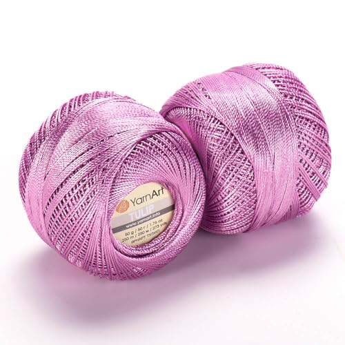 Image of YanrArt Tulip%100 Microfiber Silky Yarn - Suitable for Summer Clothes and Home Accessories Curtains, Runners, Tablecloths - S. Fine(1) Weight Yarn - 1.70 Oz, 273 Yds (429)