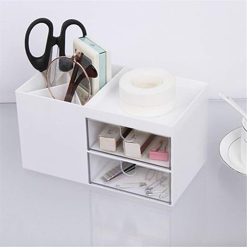 Miniatura 2 de Caja organizadora de escritorio, mini almacenamiento de escritorio para suministros de oficina, organizador de almacenamiento de cosméticos,