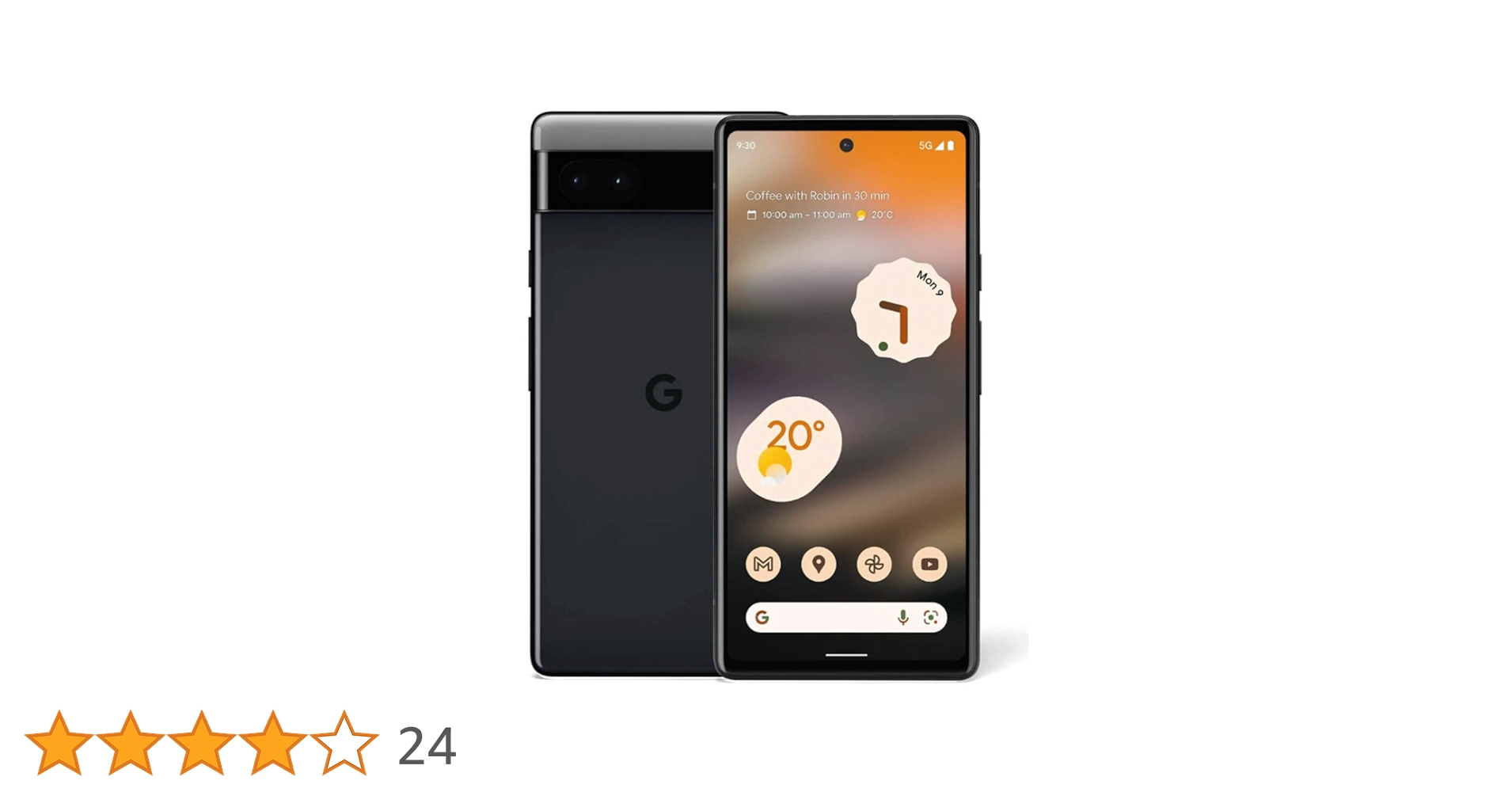 Google Pixel 6a (5G) 128GB+6GB RAM 6.1'' OLED Display Single SIM