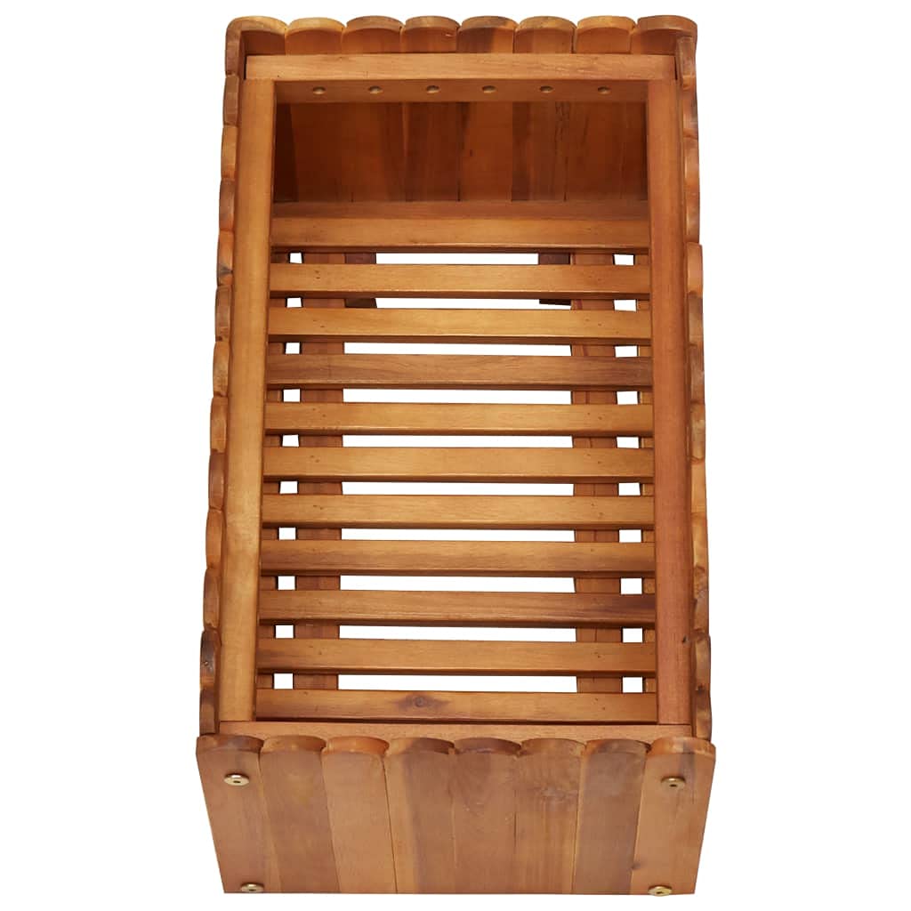 ShGaxin Arriate, Tavolo da coltivazione, Orto domestico, Coltivazione di piante aromatiche, Arriate da giardino, in legno massello di acacia 50x30x25 cm