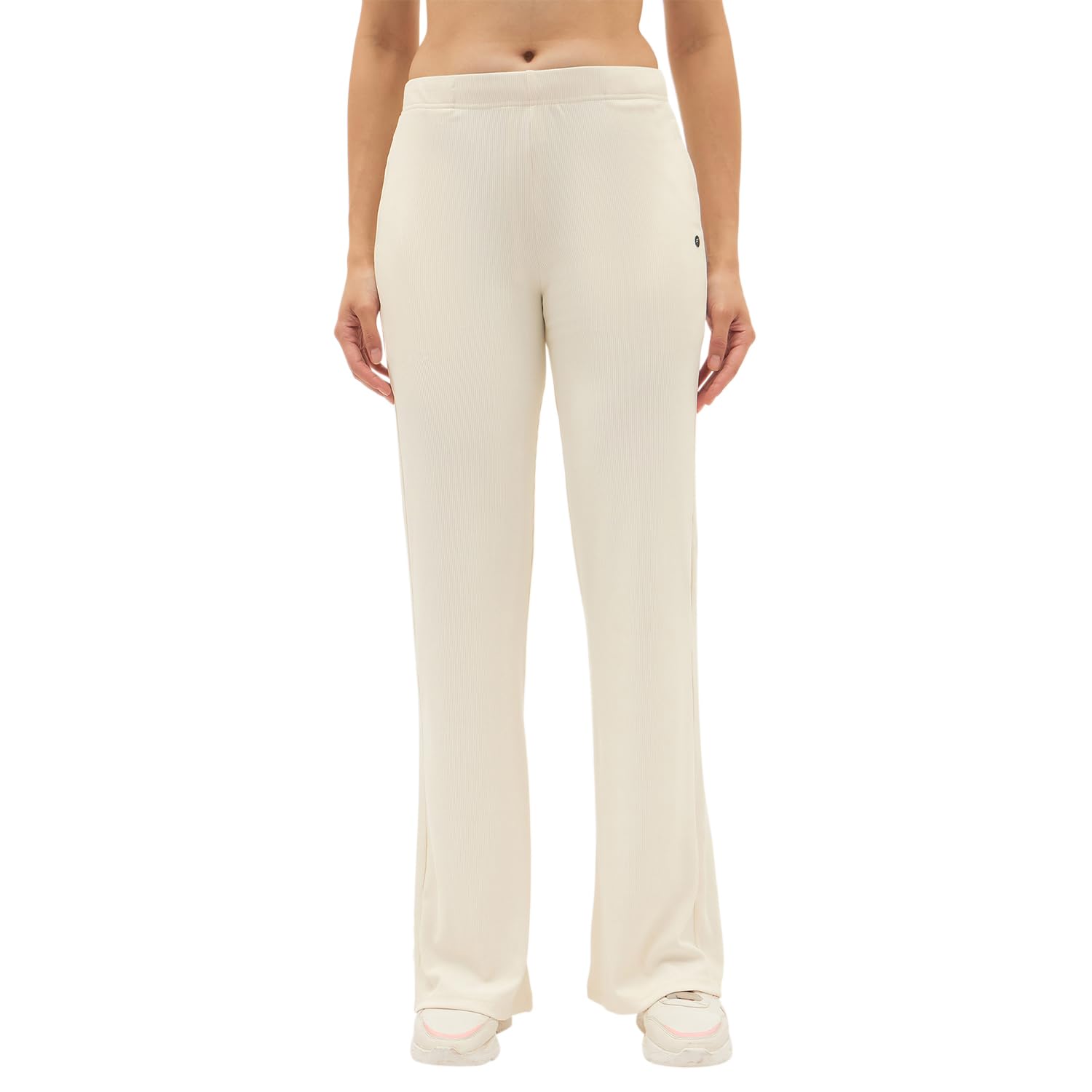 femea Women's Ribbed Track Pants, Straight Fit,Polyester Lycra-picture-20