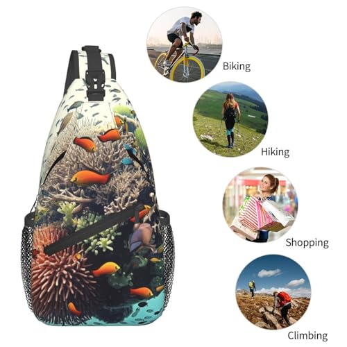 Sling Bag para Mujeres y Hombres Bolsa Cruzada para Senderismo miniatura 5