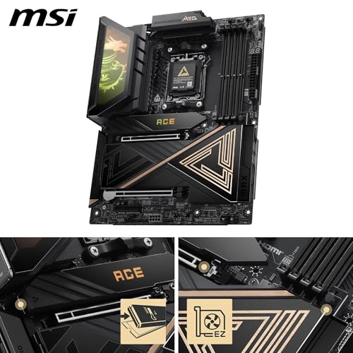 Scheda madre MEG X870E ACE MAX, ATX, supporta processori AMD Ryzen 9000/8000/7000, BIOS ROM AM5-64MB, 110A SPS VRM, memoria DDR5 (fino a 8400+ MT/s OC), M.2 e PCIe 5.0, USB4, Wi-Fi 7, 10G LAN - Scheda madre - Immagine 2