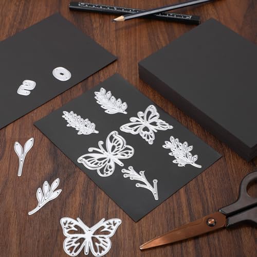 Image of 50 Pcs Non Adhesive Magnetic Sheet 5 x 7 Inch for Die Storage Flexible Magnetic Sheets Plain Sheet for Arts and Crafts Scrapbooking DIY Photography, Easy to Cut and Organize
