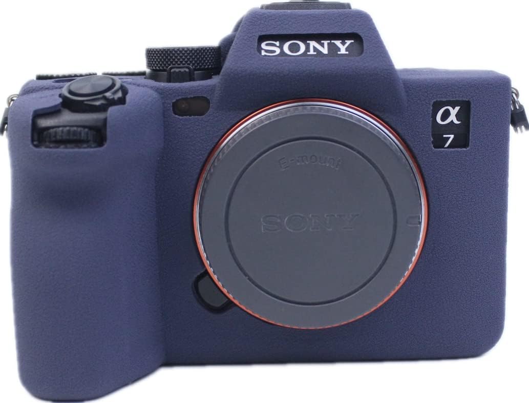 For A7 IV Case, Fullbody Ultra-thin Lightweight Rubber Soft Silicone Housing Case Bag Cover for Sony Alpha A7 IV A7IV (Black)