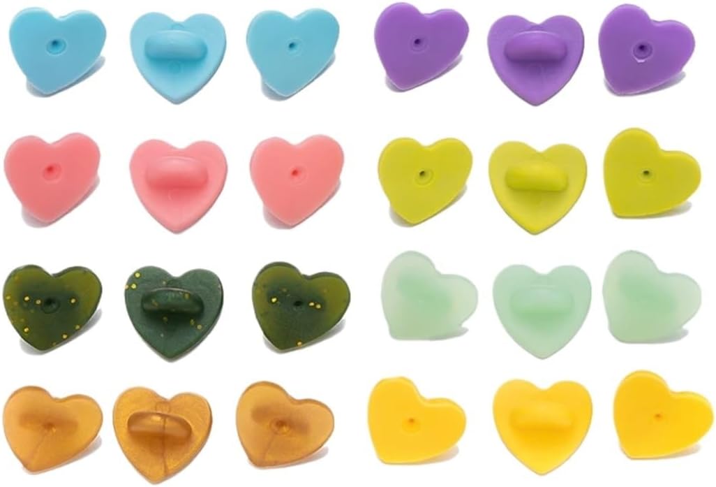 Versatile Rubber Pin Backs 300pcs Clasp Safety Buckle for DIY Lapel Brooches Badge Jewelry Accessories Findings Crafts Supplies(Blue)