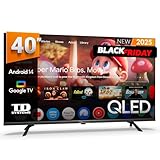 TD Systems - Smart TV 40 Pulgadas Full HD QLED, Android 14 GTV, Television TDT HD, Modelo 2025, Televisor con 3 años de garantía - PRIME40K21GLQ
