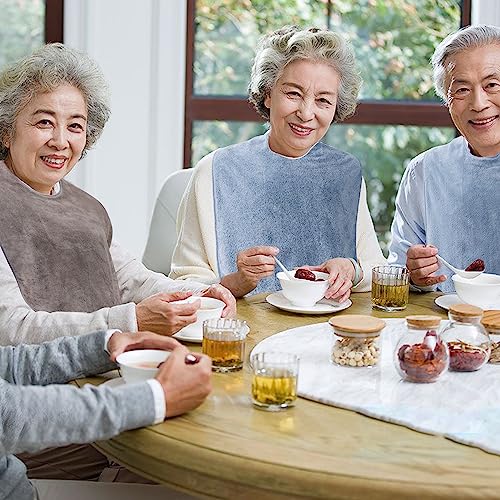 Raxifu 4 Pack Adult Bibs For Men And Women thumb #7