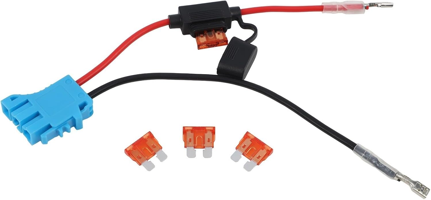 Fused Wiring Connector with 40A Fuse for Peg Perego 12V For Battery Powered Toys, 12 AWG Wire Harness for Reliable Performance