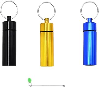 3 Pack Leak-Proof Bottle Portable Pepper Shaker Waterproof Aluminum Container for Outdoor Camping Trips Travel