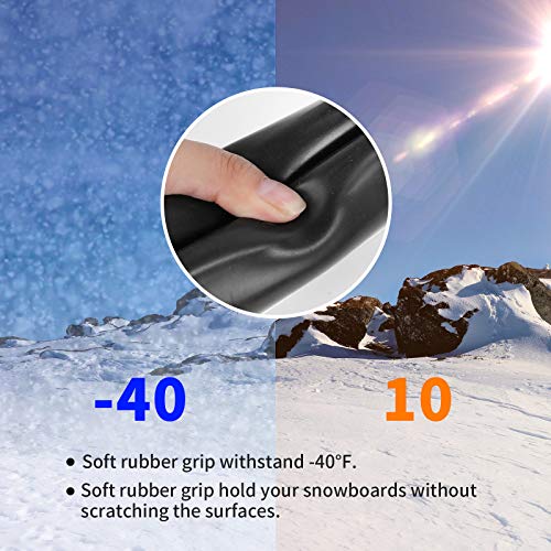 CAR DRESS Universal Car Ski Snowboard Roof Racks, 2 PCS Deluxe Ski Roof Rack Carriers Snowboard Top Holder, Lockable Fit Most Vehicles Equipped Crossbars - Thumbnail 5