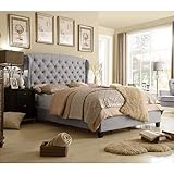 Rosevera Ralls Panel Bed, Queen, Grey