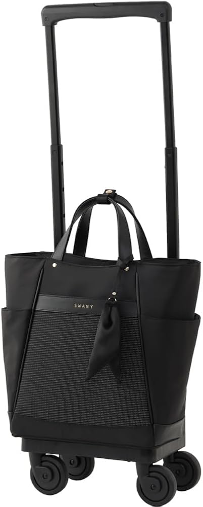 【美品】SWANY スワニー　キャリーケース　2way レザー　4輪　ブラック SWANY（キャリーバック） スワニー キャリーバッグ 公式 ショッピング