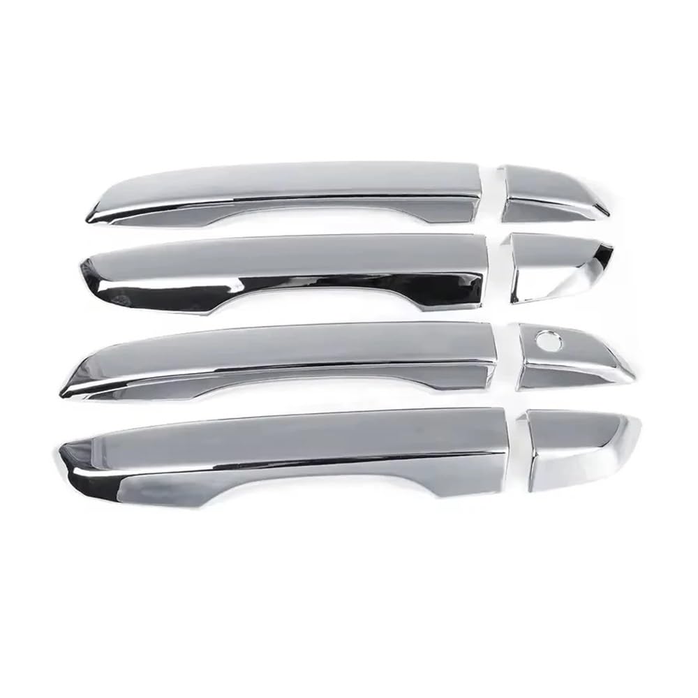 Mhtgd Rhd Silver No Smart Lhd Rhd Car Sticker Rior Door Handle Moulding Cover Trim W/Keyless Entry Auto Decoration For Civic 10Th Gen 2016-2021