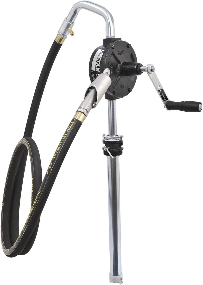 Lincoln Lubrication Premium 3-Vane Rotary FUEL Pump with hose