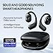 Open Ear Headphones, Bluetooth Headphones 5.3 Sports with Smart Digital Display, 30H Playtime, IP4 Waterproof, Wireless Earbuds Lightweight Design Fit Cycling, Running, Workout (Black)
