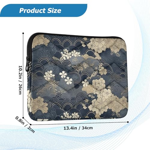 Funda para portátil de 13-14 pulgadas impermeable con estampado japonés miniatura 3