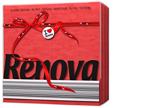 Renova Servilletas de papel Red Label Roja - 70 servilletas