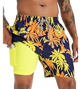 APTRO Men's Swim Trunks with Compression Liner 5.5