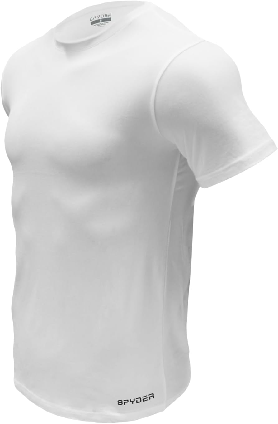 Spyder Mens Performance Moisture Wicking Crew Neck Undershirts/Ultra Soft Stretch Sports T-Shirt