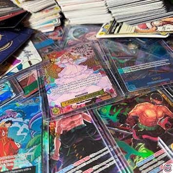 One Piece Cards Booster Box, 100 Cards + 7 Free Bonus Foils