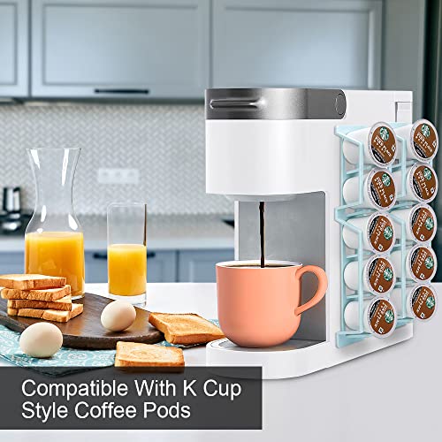 Sungrace K Cup Pod Organizer Holder For Keurig K-Cup Coffee, Side Mount Storage Holders, Perfect For Small Counters (Blue, 3 Pack For 15 K Cups) #TOP5
