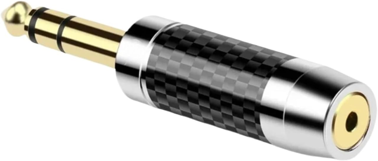 Headphone Adapter 6.5mm to 2. 3. 4.4mm Jack Audio Converter Earphones Male Female Connector(Black 3.5mm)