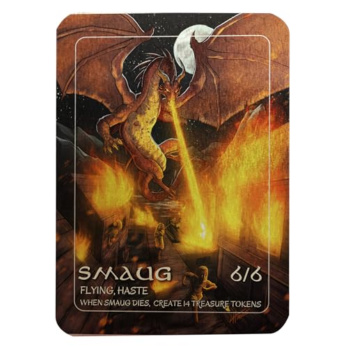 Smaug MTG Token – Brushed Dragon Proxy