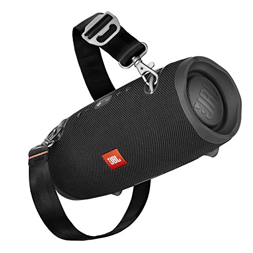 JBL Xtreme 2 Musikbox - Wasserdichter, portabler Stereo Bluetooth Speaker mit integrierter Powerbank - Mit nur einer Akku-Ladung bis zu 15 Stunden Musikgenuss Schwarz