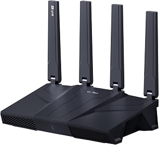 GL.iNet Flint 3 (GL-BE9300) WiFi 7 Tri-Band Router: 9Gbps 6GHz Gaming, Long Range 2000sqft, 5x2.5G Ports, VPN Support