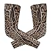 seamless Brown Leopard Skin Giraffe Skin Animal Texture 1 Pair Cooling Sports Arm Sleeves, Cover Uv Sun Protection Warmer for Sports Men Women Running Golf Cycling Riding Jogging