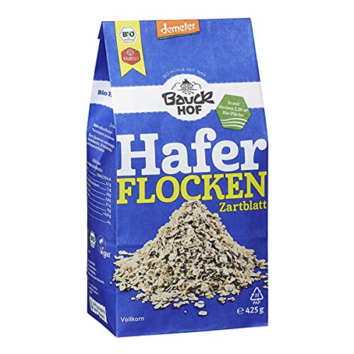Bauckhof - Haferflocken Zartblatt Demeter - 425 g - 8er Pack