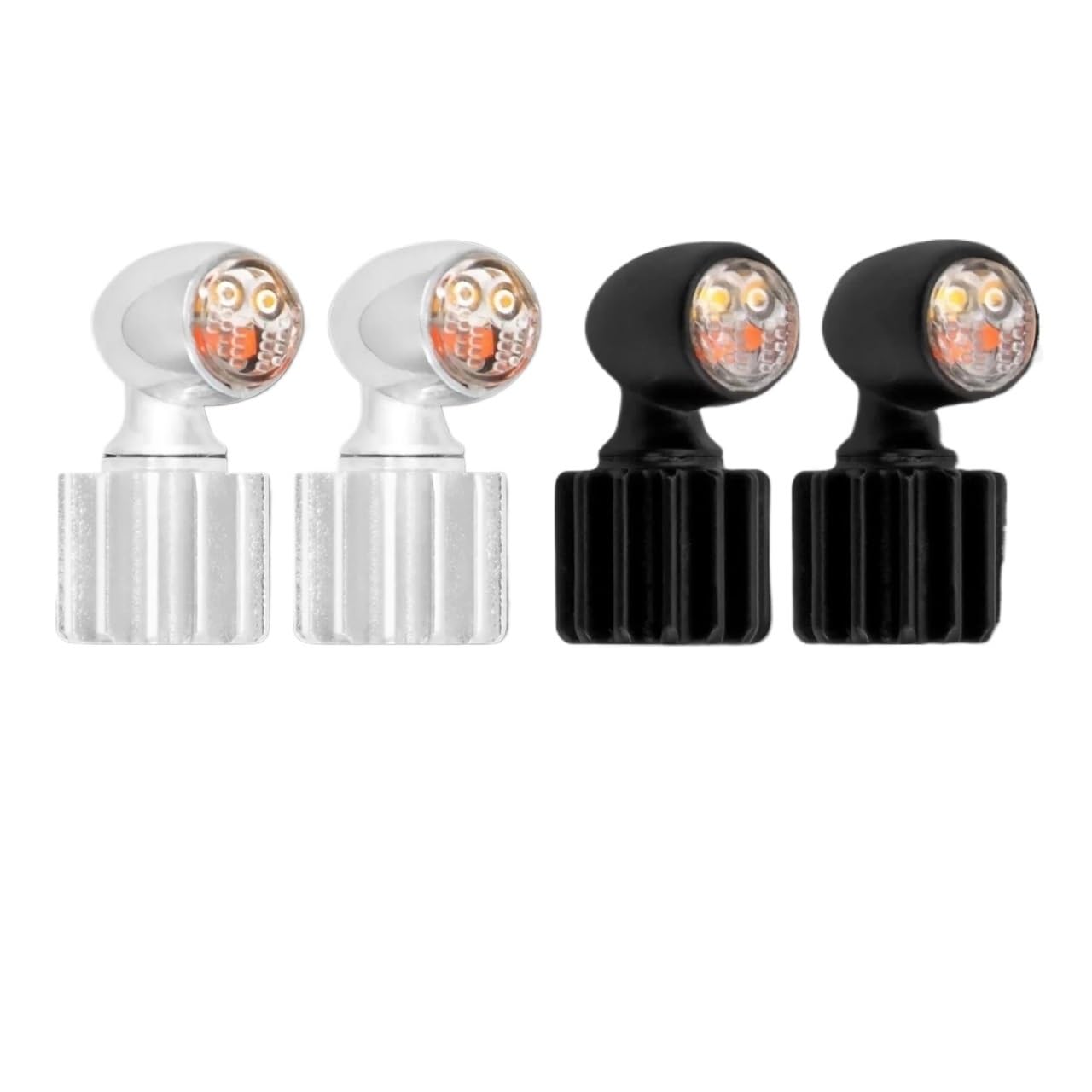 Indicatore di direzione Mini luce freno a LED anteriore posteriore luce marcia nera/cromata universale per Har&ley Touring Softail Sportster Lampeggianti