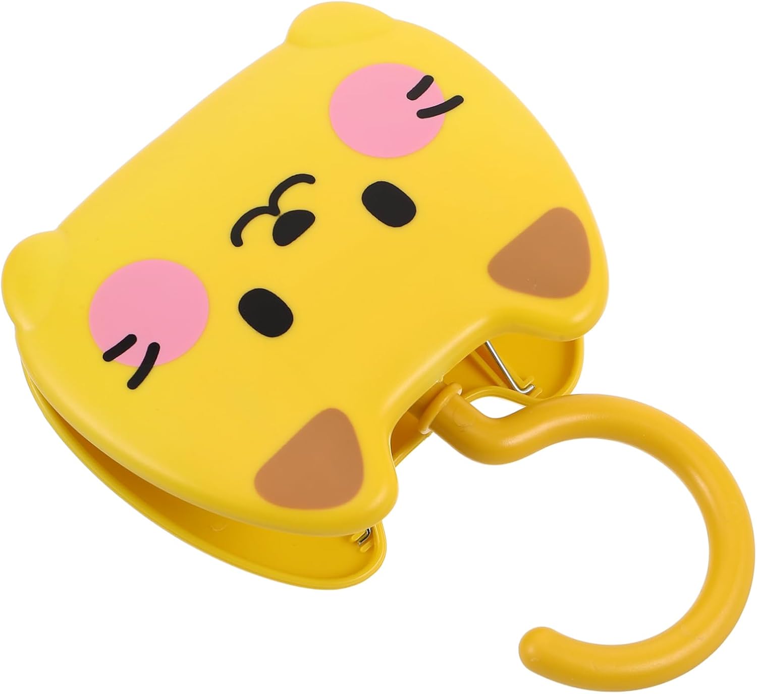 PRETYZOOM Cute Cat Shape Laundry Hooks Hanger Clips for Pants Wide Thick Plastic Hangers Clips Multi-Functional Closet Organizers for Home