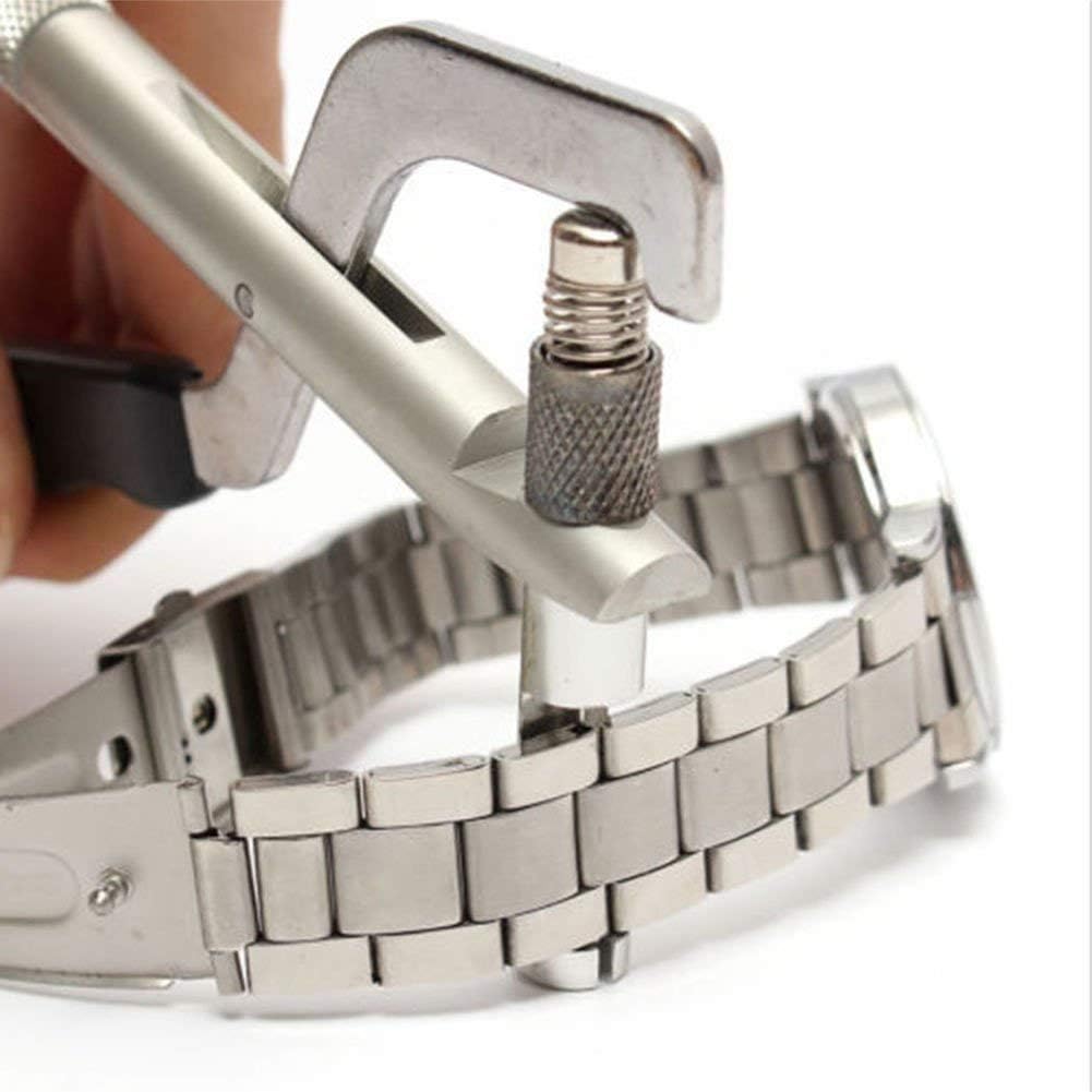 Watch Band Link Removal Tool, Metal Watch Strap Remover with 3 Pins，Handheld Watch Band Remover for Watchmaker and Watch Repair