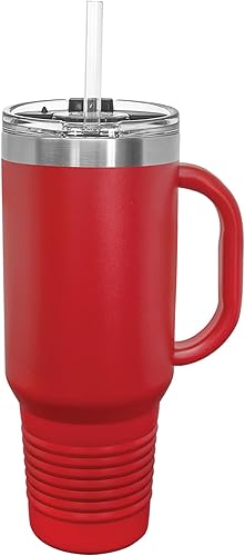 Vista 165 de LaserGram 15oz Vacuum Insulated Coffee Mug, Ankh, Personalized Engraving Included (Orange)