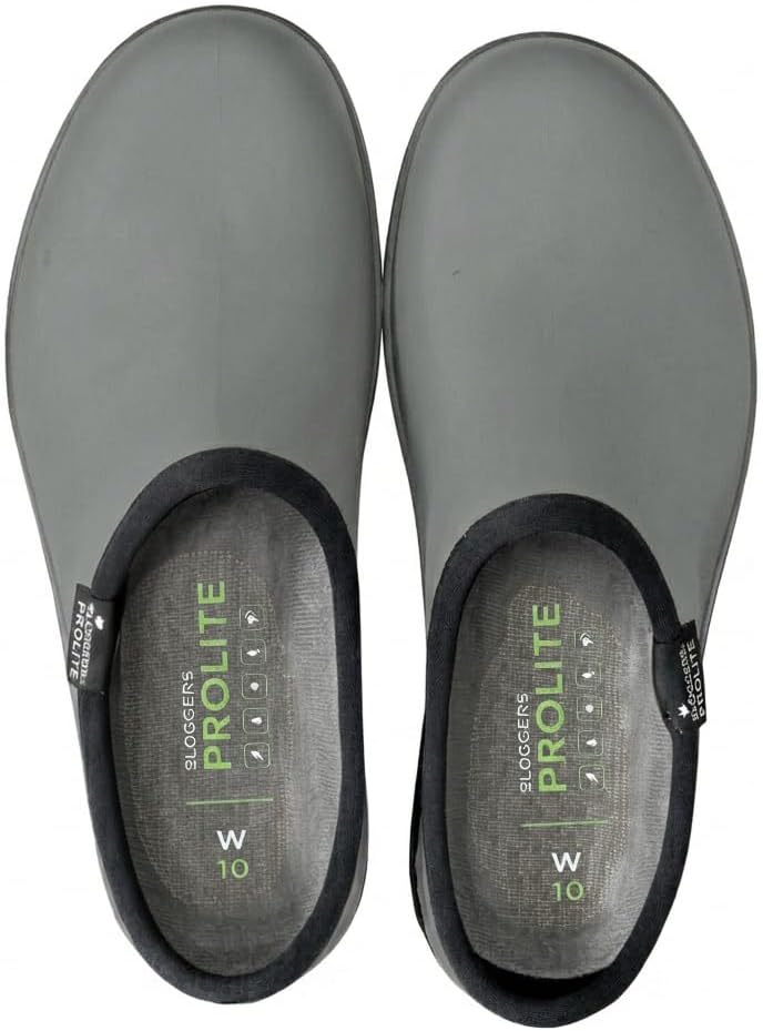 Sloggers ProLite Women’s Garden & Work Slip-On Shoes – 25% Lighter Waterproof Comfort Clogs with All-Day Insoles, UV Protection, Arch Support & Deep-Lug Traction – Made in USA with US & Imported Parts