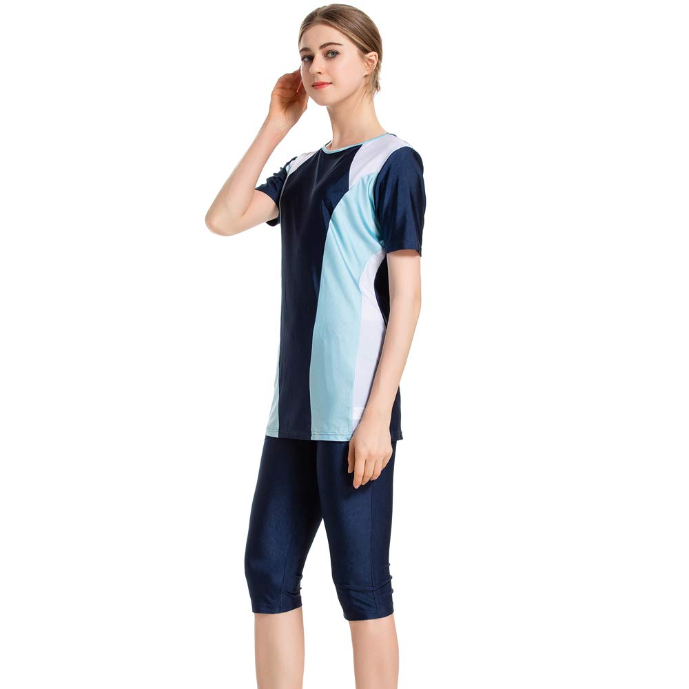 Costumi da Bagno Musulmani Costumi islamici Costume da Surf Uomo Musulmano Manica Corta Costume da Bagno Burkini