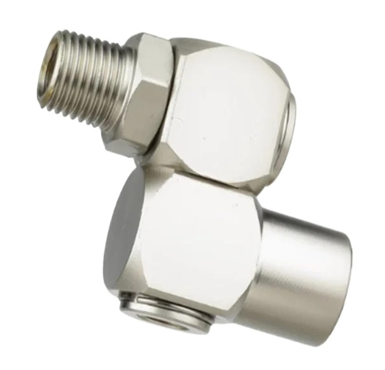 Conectores giratorios de manguera de aire, adaptador de herramienta de aire, accesorio giratorio Universal neumático, acero al carbono endurecido, 1 ud./2 unidades(2PC DN15)