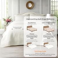 KASENTEX Oversized King Quilt Set 112x106, Soft Washed 3-Layer Lightweight — image 3