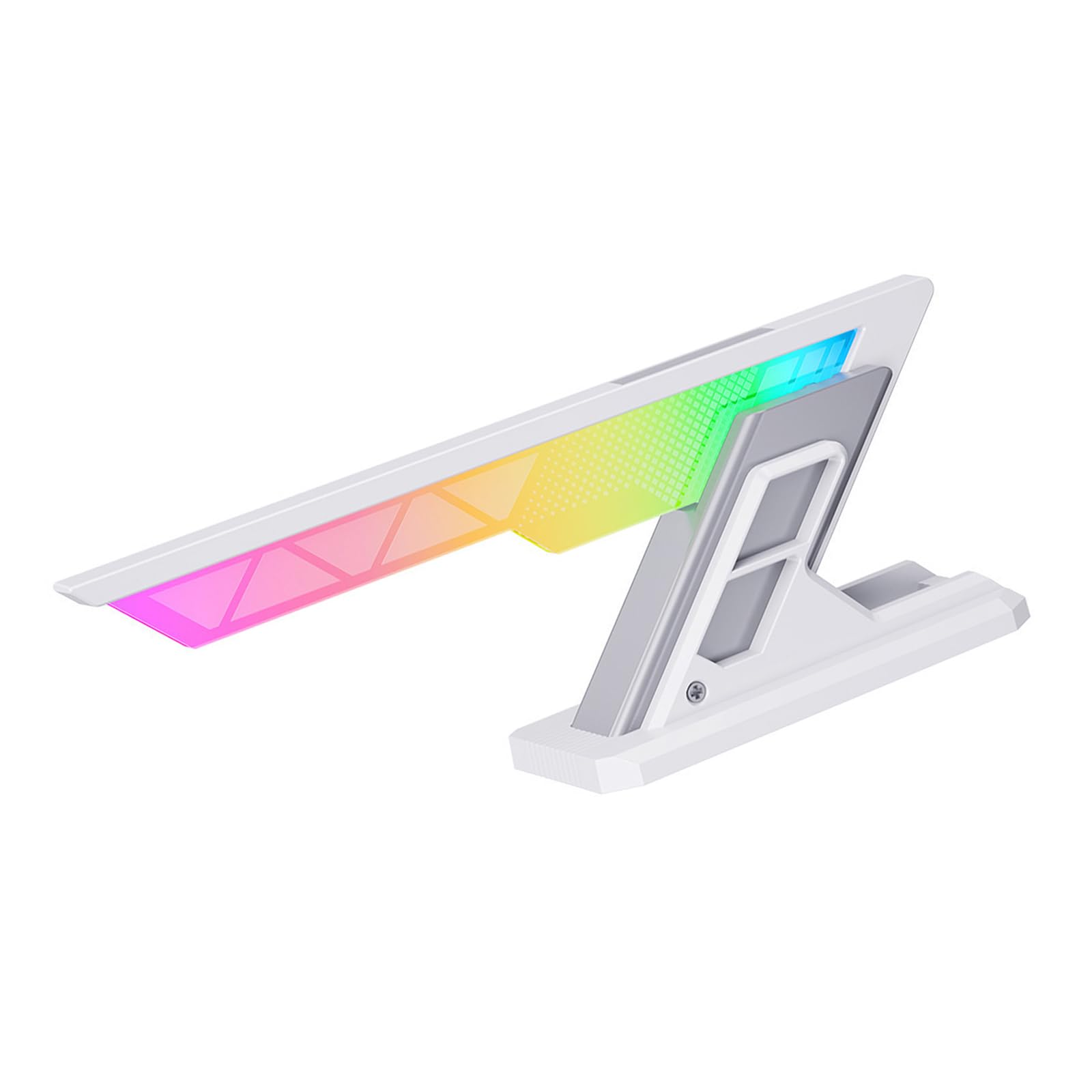 Mount Computer GPU Bracket Featuring Dynamic ARGB Pattern and Ergonomic Type GPU Bracket with Base
