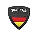 Produktbild Benutzerdefinierte taktische militärische Namensaufnäher, personalisierte Stickerei Namensschild, Deutschland Flagge Eisen auf / Haken &Schleife Namensaufnäher für mehrere Kleidung Taschen Arbeitshemd
