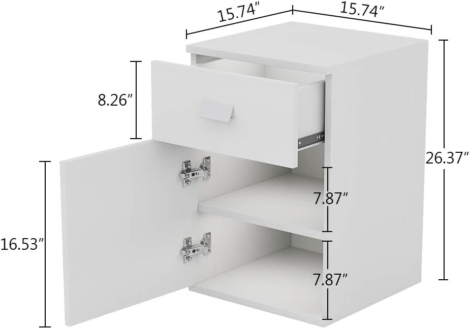 Tribesigns Rotating L-Shaped Computer Desk, 55 Inches Modern Corner Computer Desk Large Study Executive Office Desk Writing Table with Storage File Cabinet for Home Office (White)