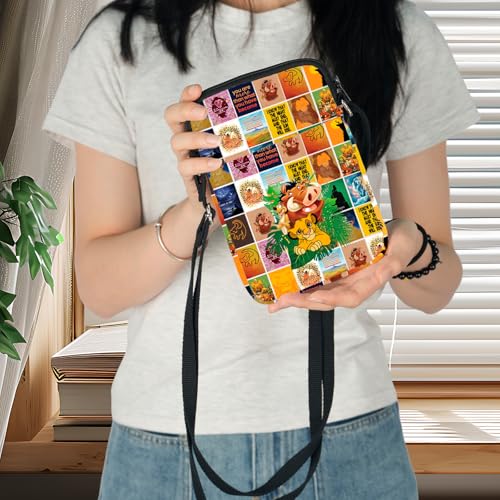 WZMPA Simba Crossbody Bag Timon‌＆Pumbaa Fans Gift Lion Movie Shoulder Bag Lion Merchandise3
