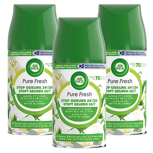 Air Wick Freshmatic Pure Fresh Jasmine, 3 unidades (3 x 250 ml)